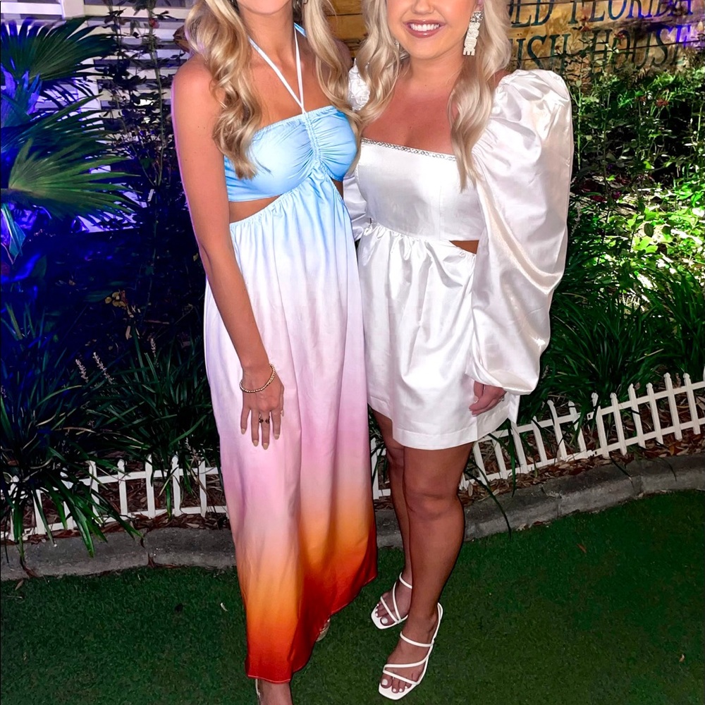 Ombré maxi dress